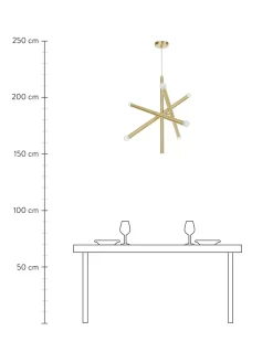 Fashion Lampa Wiszaca Sticks Lampy Wiszące