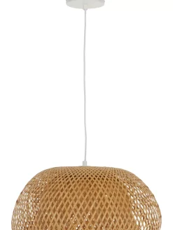 Outlet Lampa Wiszaca Z Drewna Bambusowego Eden Lampy Wiszące