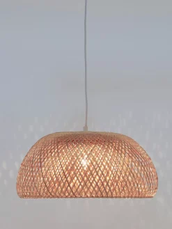 Outlet Lampa Wiszaca Z Drewna Bambusowego Eden Lampy Wiszące