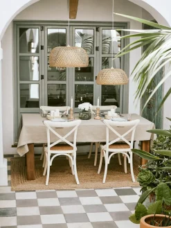 Outlet Lampa Wiszaca Z Drewna Bambusowego Eden Lampy Wiszące