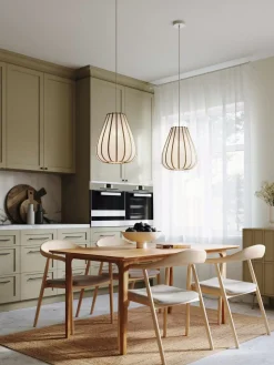 Online Lampa Wiszaca Z Drewna Bambusowego Salma Lampy Wiszące