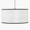 Outlet Lampa Wiszaca Z Lnianym Kloszem Claudette Lampy Wiszące