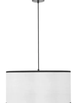 Outlet Lampa Wiszaca Z Lnianym Kloszem Claudette Lampy Wiszące
