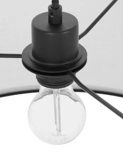 Outlet Lampa Wiszaca Z Lnianym Kloszem Claudette Lampy Wiszące