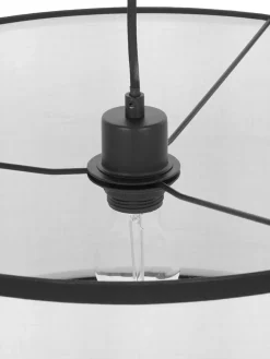 Outlet Lampa Wiszaca Z Lnianym Kloszem Claudette Lampy Wiszące