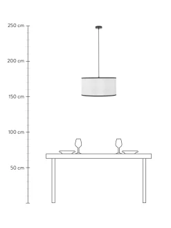 Outlet Lampa Wiszaca Z Lnianym Kloszem Claudette Lampy Wiszące
