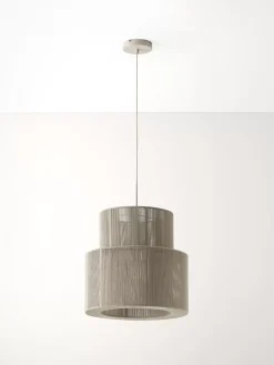 Best Lampa Wiszaca Z Wlokna Lnianego Lace Lampy Wiszące