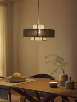 Best Sale Lampa Wiszaca Z Wlokna Lnianego Lace Lampy Wiszące