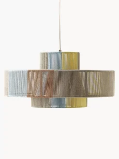 Store Lampa Wiszaca Z Wlokna Lnianego Lace Lampy Wiszące