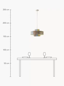 Store Lampa Wiszaca Z Wlokna Lnianego Lace Lampy Wiszące