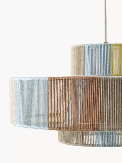Store Lampa Wiszaca Z Wlokna Lnianego Lace Lampy Wiszące