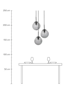 Best Lampa Wiszaca Ze Szkla Dymionego Edie Lampy Wiszące