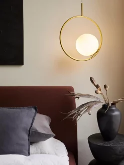 Store Lampa Wiszaca Ze Szkla Dymionego Chloe Lampy Wiszące