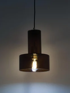 Store Lampa Wiszaca Ze Szkla Flowy Lampy Wiszące