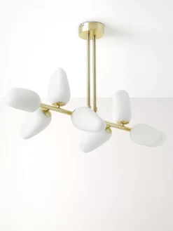 Cheap Lampa Wiszaca Ze Szkla Opalowego Lilja Lampy Wiszące