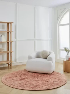 Clearance Okragly Recznie Tkany Dywan Z Wiskozy Jane Dywany Okrągłe