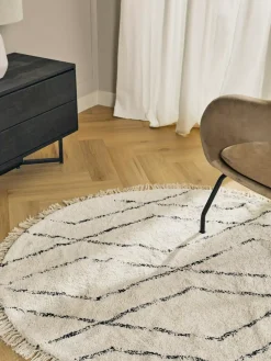 Hot Okragly Recznie Tuftowany Dywan Z Bawelny Bina Dywany Okrągłe