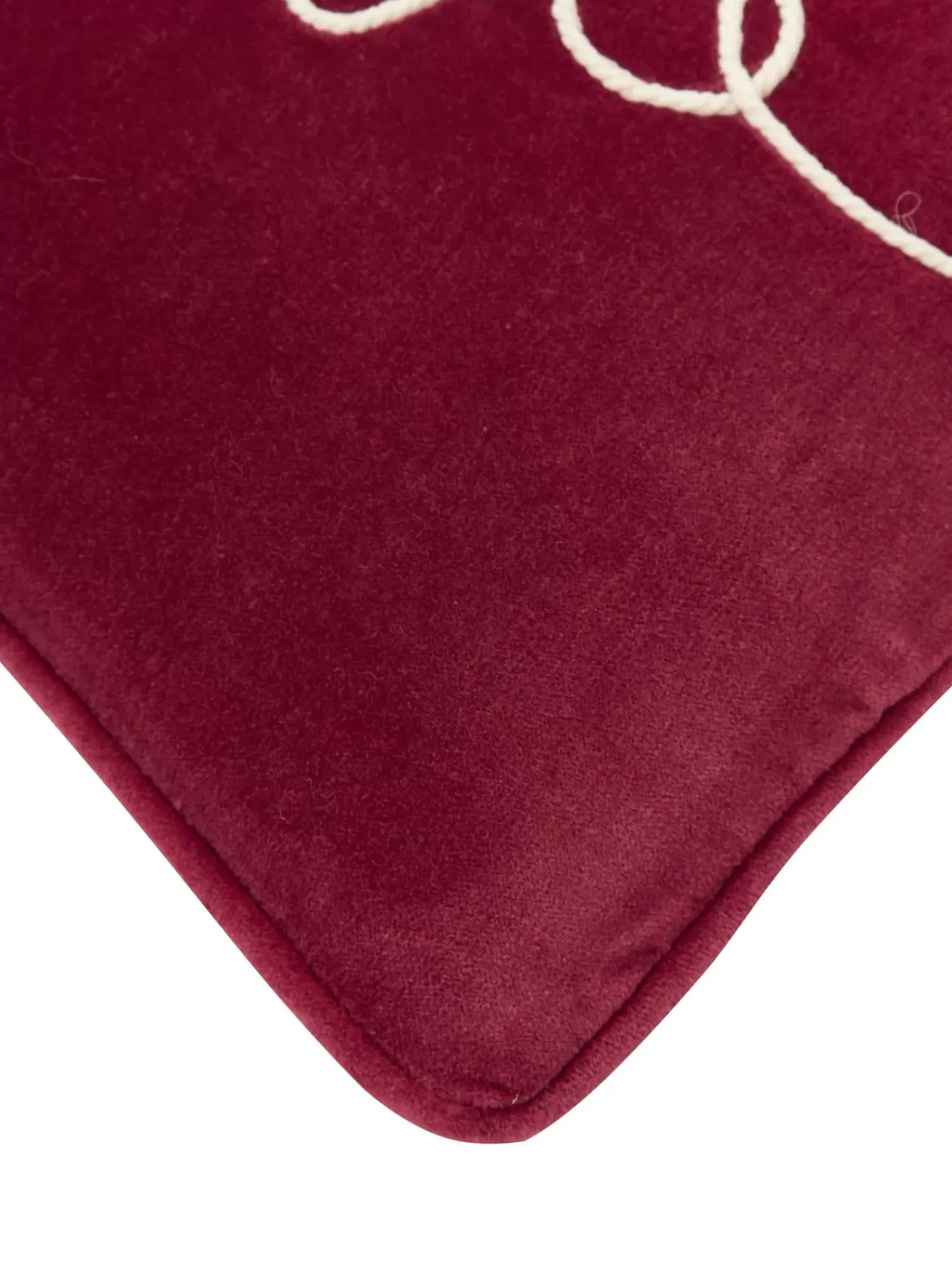 Flash Sale Poszewka Na Poduszke Z Aksamitu Z Haftem I Lamowka Hohoho Poduszki Dekoracyjne