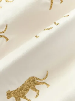 Store Poszewka Na Poduszke Z Aksamitu Z Haftem Cheetah Poduszki Dekoracyjne
