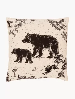 Clearance Poszewka Na Poduszke Z Bawelny Organicznej Animal Toile Poduszki Dekoracyjne