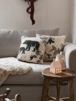 Clearance Poszewka Na Poduszke Z Bawelny Organicznej Animal Toile Poduszki Dekoracyjne