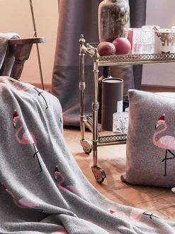 Hot Poszewka Na Poduszke Z Dzianiny Flamingo Poduszki Dekoracyjne