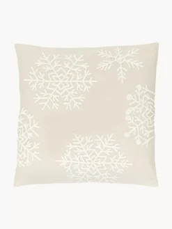 Fashion Poszewka Na Poduszke Z Haftem Snowflake Poduszki Dekoracyjne