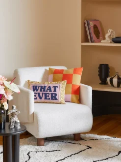 Flash Sale Poszewka Na Poduszke Z Haftem Whatever Poduszki Dekoracyjne