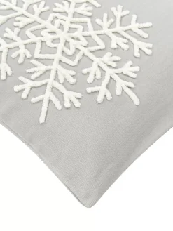 Discount Poszewka Na Poduszke Z Haftem Snowflake Poduszki Dekoracyjne