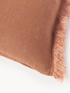 Shop Poszewka Na Poduszke Z Lnu Z Fredzlami Luana Poduszki Dekoracyjne