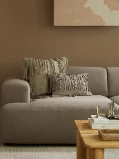 Cheap Poszewka Na Poduszke Ze Skóry Z Fredzlami Amaia Poduszki Dekoracyjne
