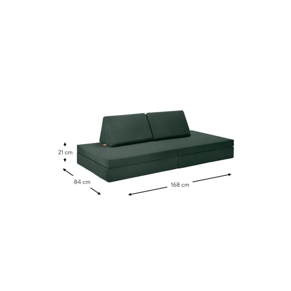 Funzy Worki Do Siedzenia>Recznie Wykonana Dziecieca Sofa Modulowa Z Aksamitu Mila