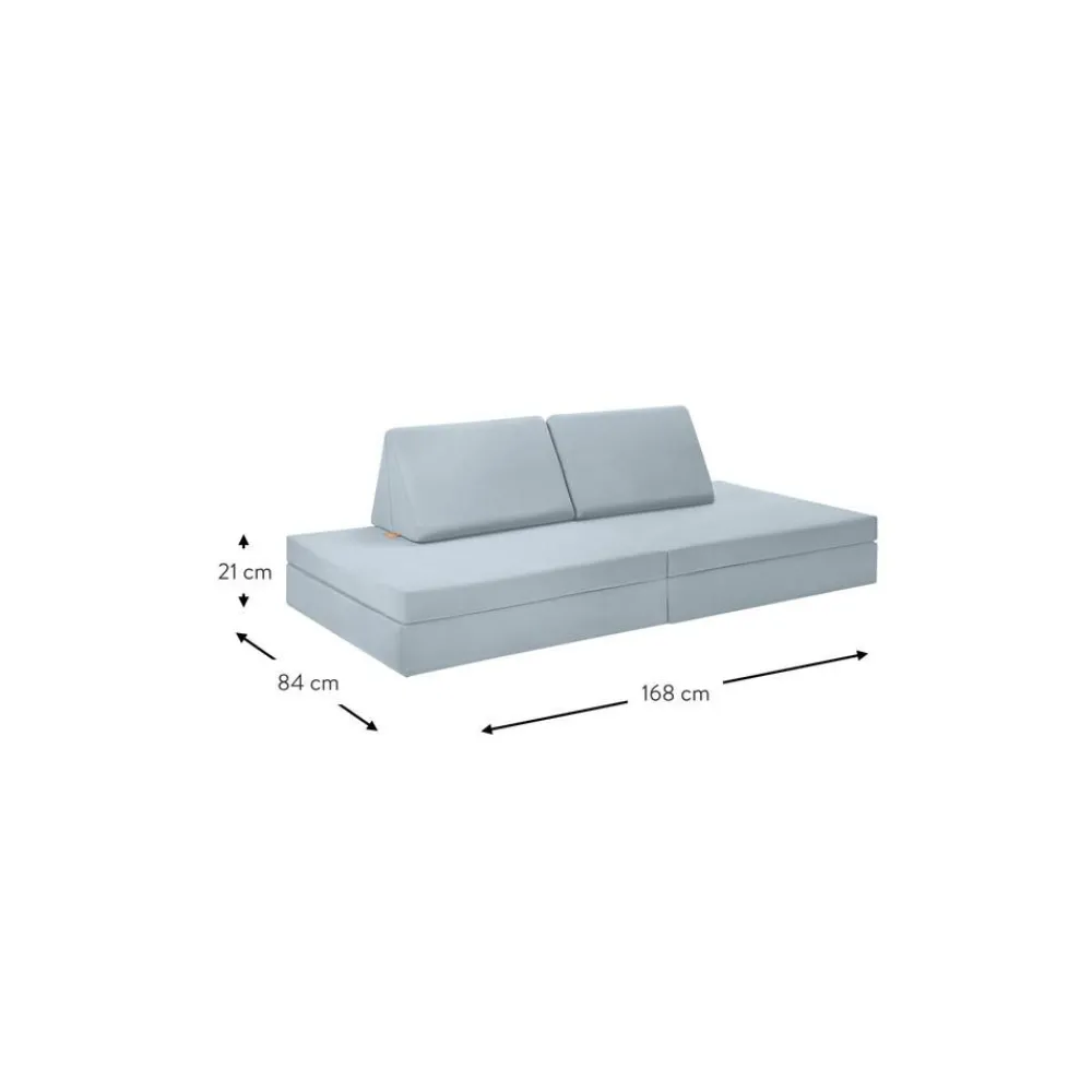 Funzy Worki Do Siedzenia>Recznie Wykonana Dziecieca Sofa Modulowa Z Aksamitu Mila