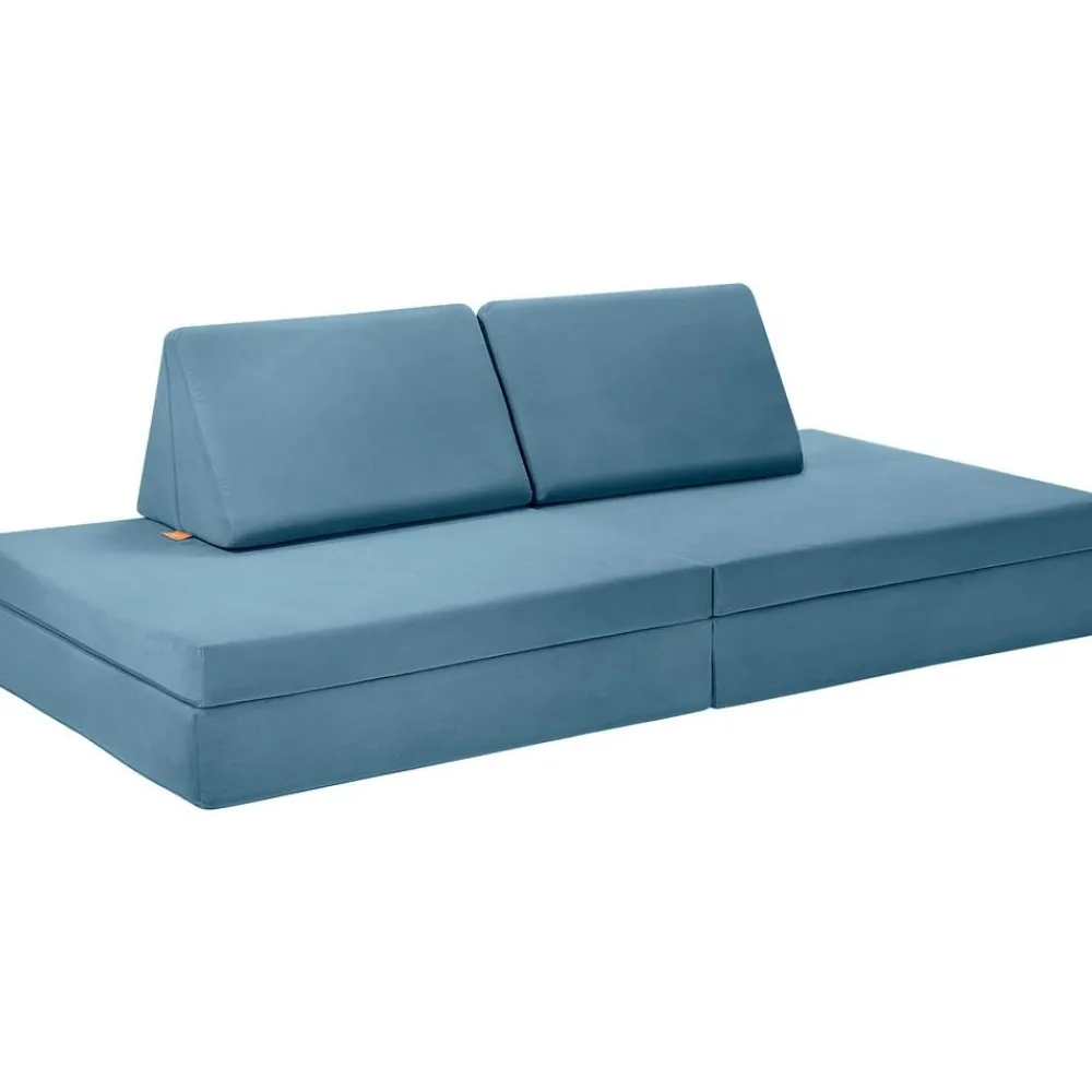 Funzy Worki Do Siedzenia>Recznie Wykonana Dziecieca Sofa Modulowa Z Aksamitu Mila