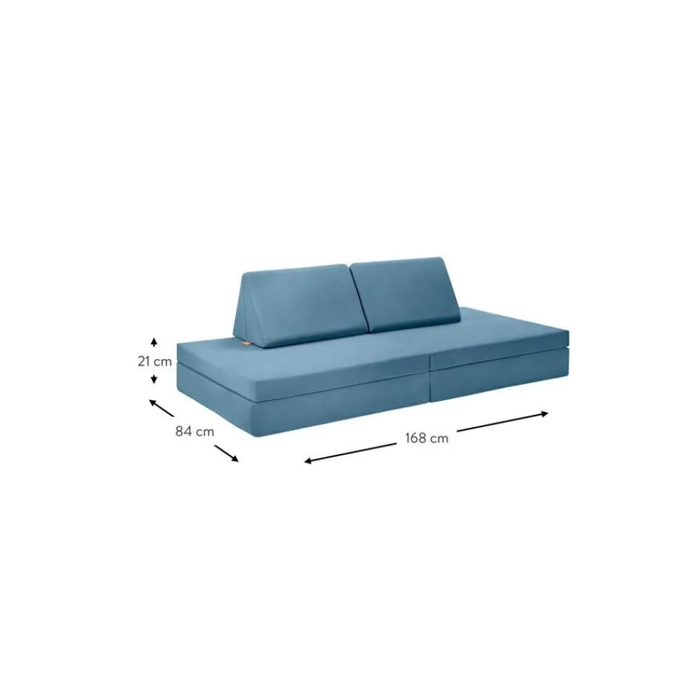 Funzy Worki Do Siedzenia>Recznie Wykonana Dziecieca Sofa Modulowa Z Aksamitu Mila