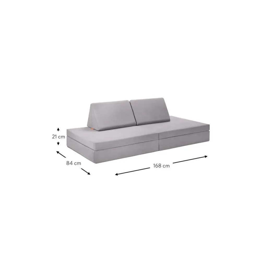Funzy Worki Do Siedzenia>Recznie Wykonana Dziecieca Sofa Modulowa Z Aksamitu Mila