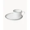 Broste Copenhagen Kolekcje Naczyń>Recznie Wykonana Filizanka Do Espresso Z Porcelany Ze Spodkiem Salt