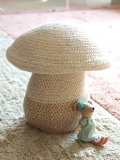 Clearance Recznie Wykonany Dzieciecy Kosz Do Przechowywania Mushroom Kosze
