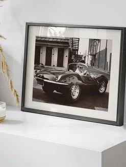 Outlet Recznie Wykonany Oprawiony Druk Cyfrowy Steve Mcqueen In His Jaguar Obrazy I Grafiki