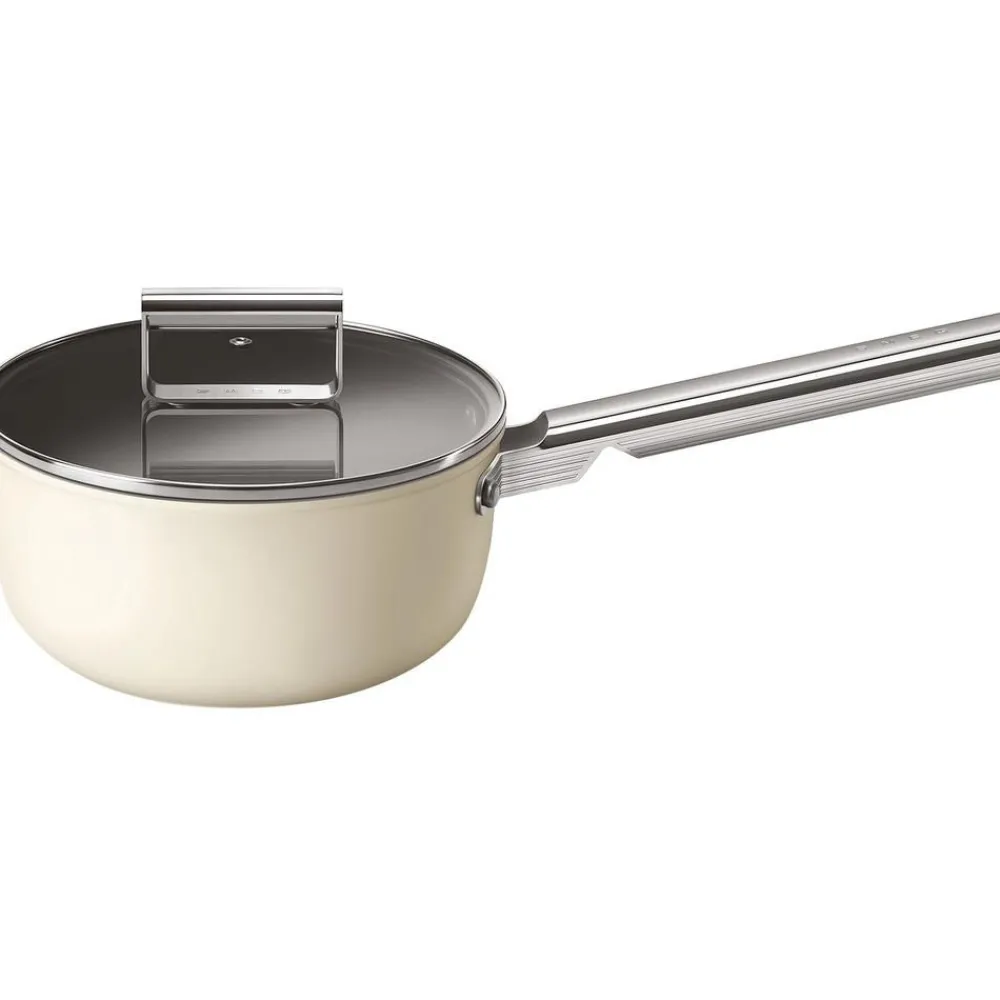 Smeg Garnki>Rondel Z Powloka Zapobiegajaca Przywieraniu Z Pokrywka 50'S Style
