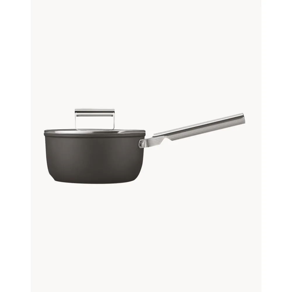 Smeg Garnki>Rondel Z Powloka Zapobiegajaca Przywieraniu Z Pokrywka 50'S Style