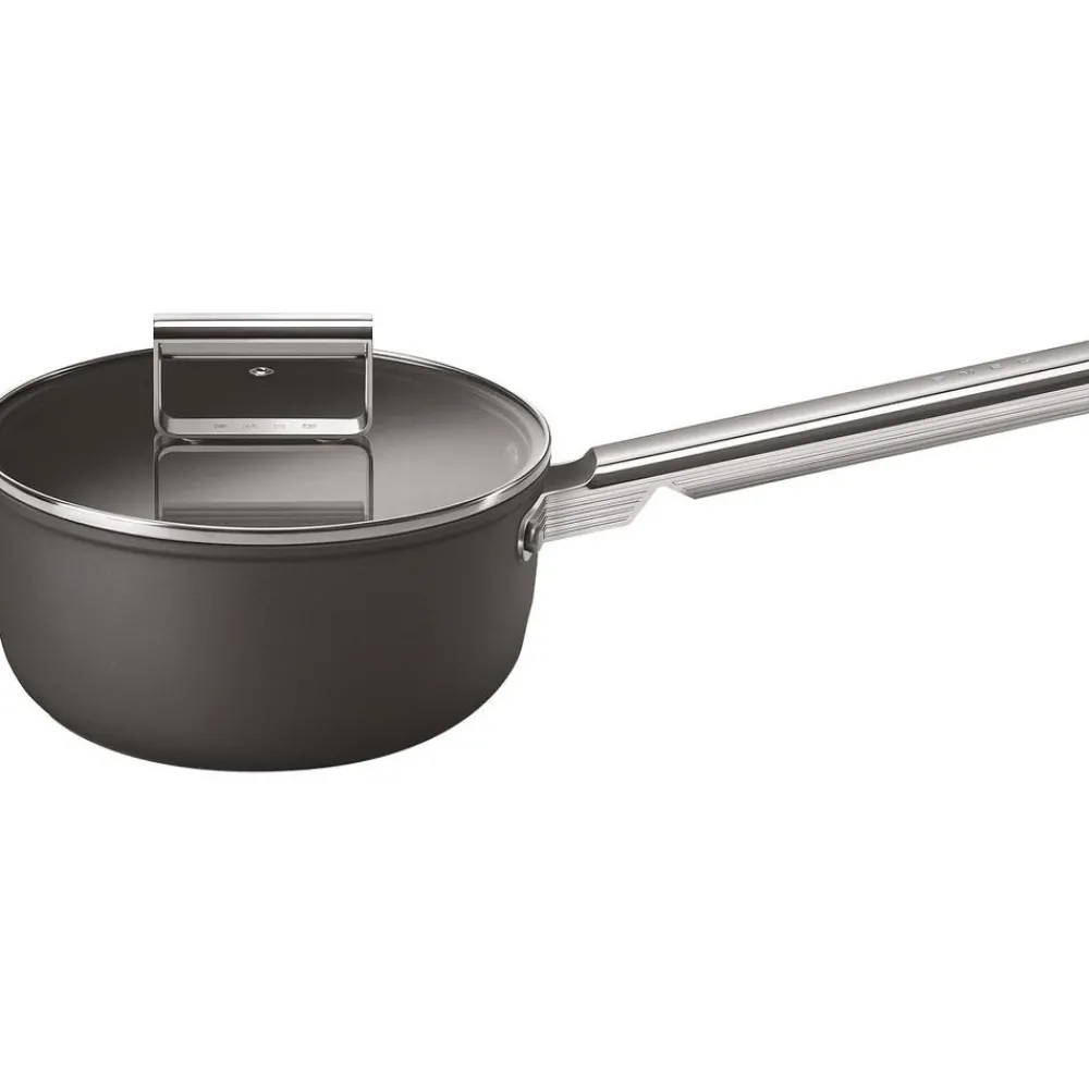 Smeg Garnki>Rondel Z Powloka Zapobiegajaca Przywieraniu Z Pokrywka 50'S Style