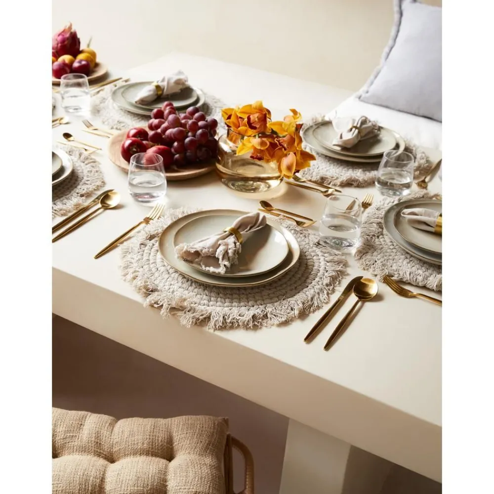 Cote Table Serwetki>Serwetka Z Bawelny Z Fredzlami Nalia, 2 Szt.